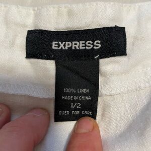 Express White Linen Garment